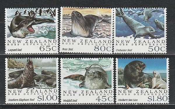 Новая Зеландия 1992, Фауна Антарктиды, 6 марок